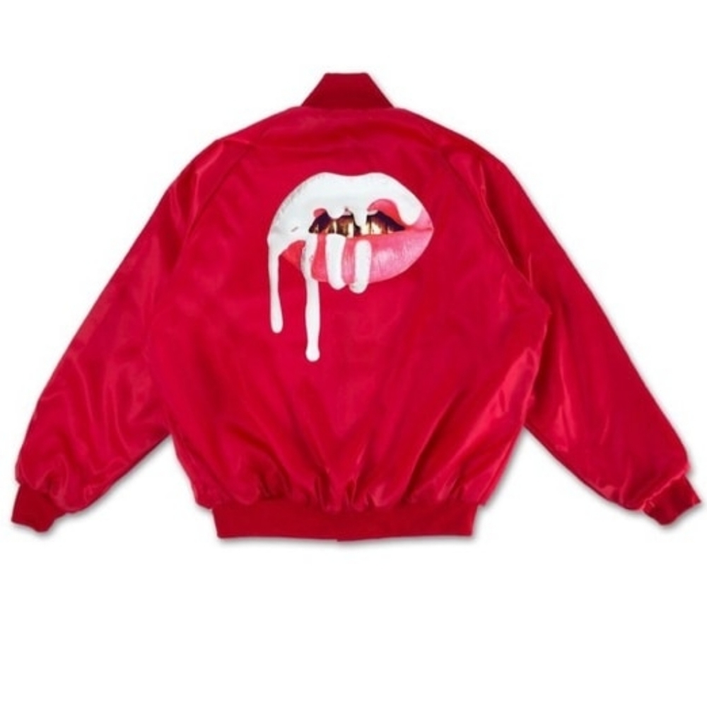 Kylie Jenner Red Bomber Jacket
